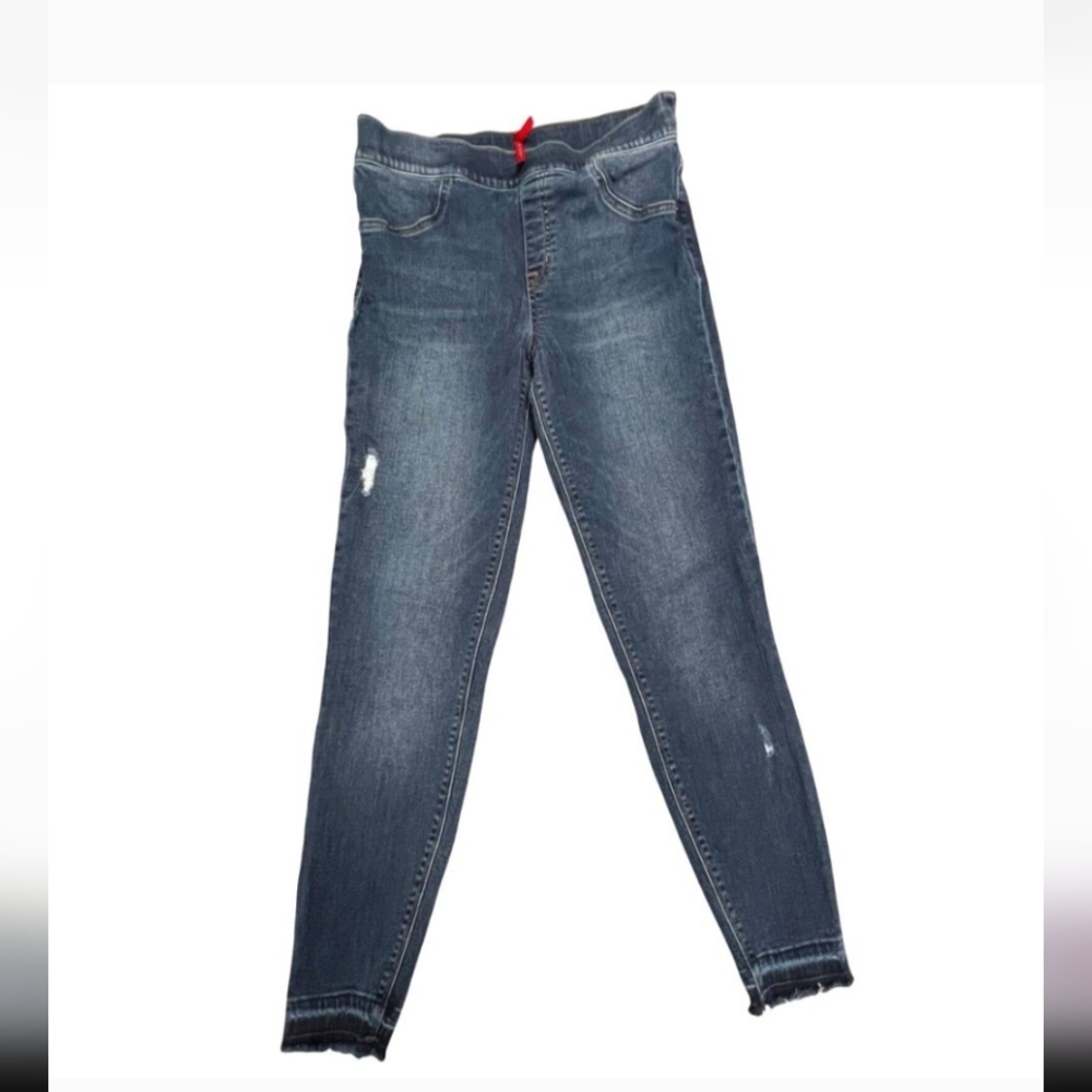 SPANX Ankle Jeans in Dark Blue